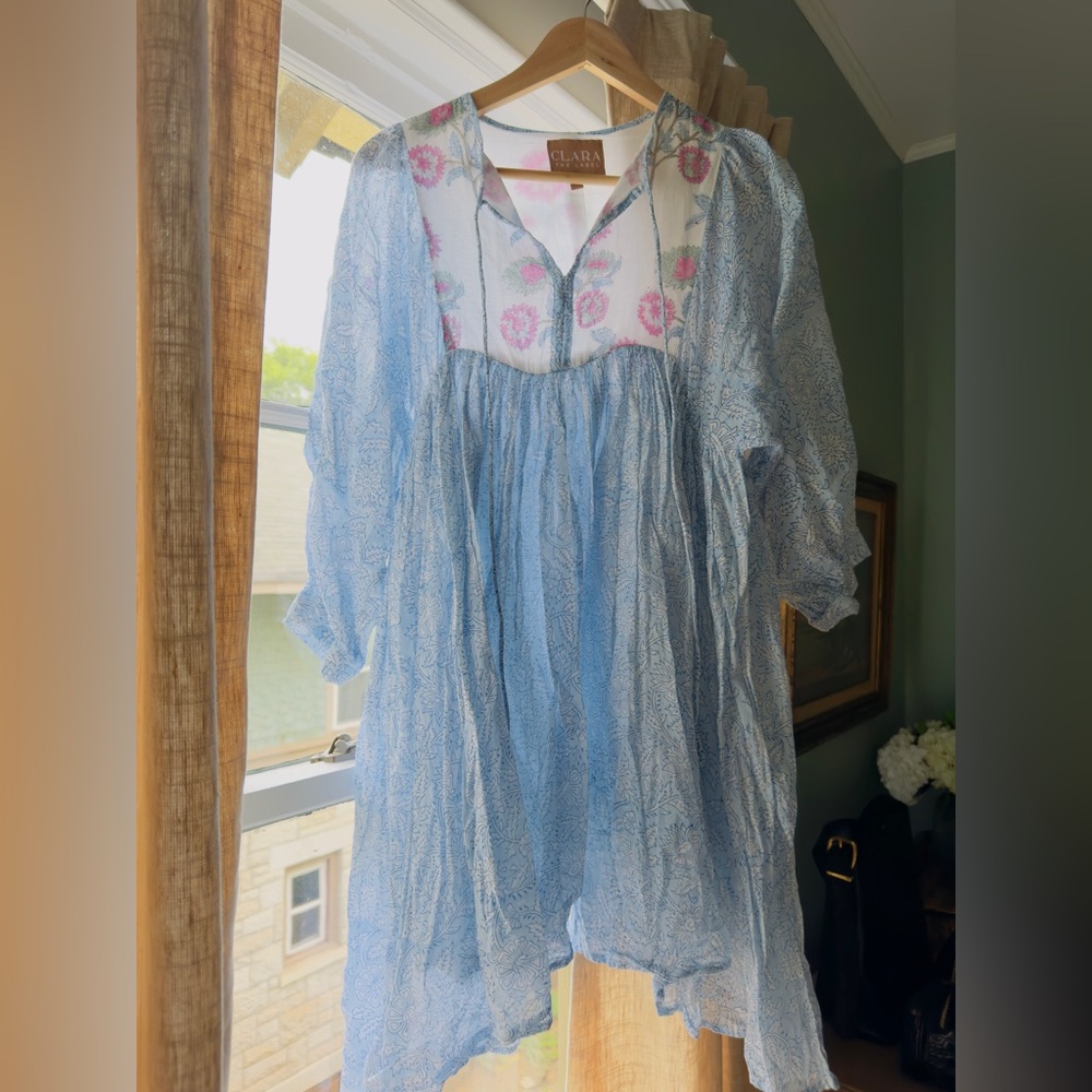 Clara the Label Blue and Pink Floral Dress